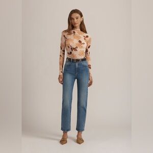 Favorite Daughter The Valentina Super-High Rise Straight Jeans - 26